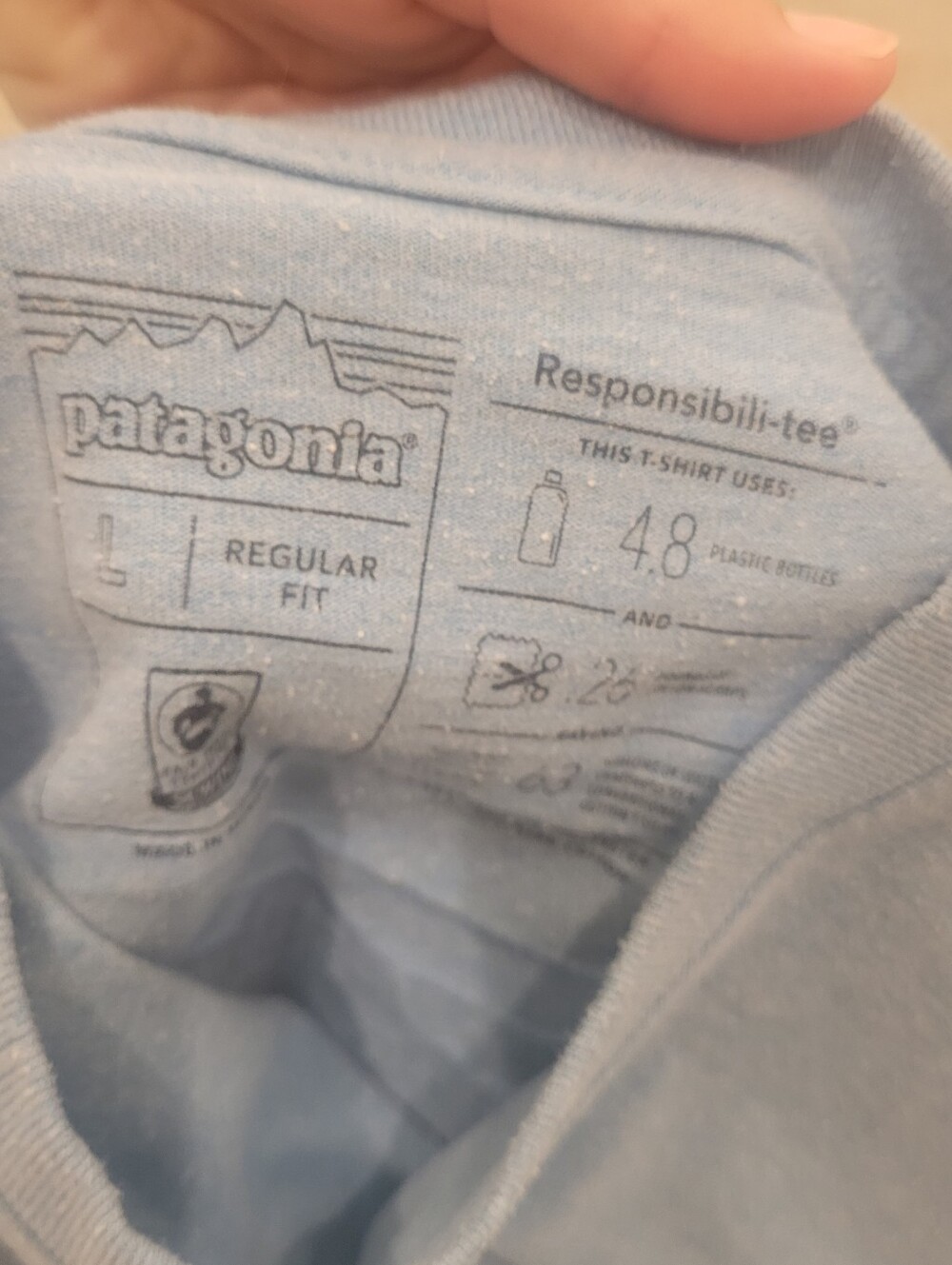Patagonia Mens Blue Mountain Logo Size Large - Picture 4 of 5